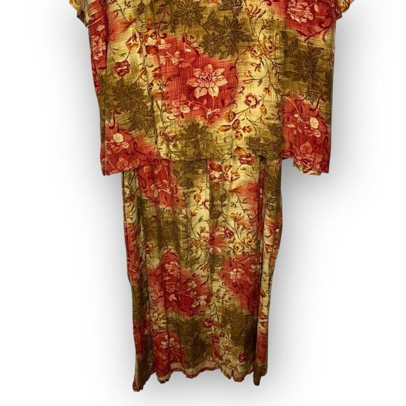 Emma James Liz Claiborne Dress Maxi Sleeveless & Top Linen Blend Plus Size 22W - Picture 6 of 13